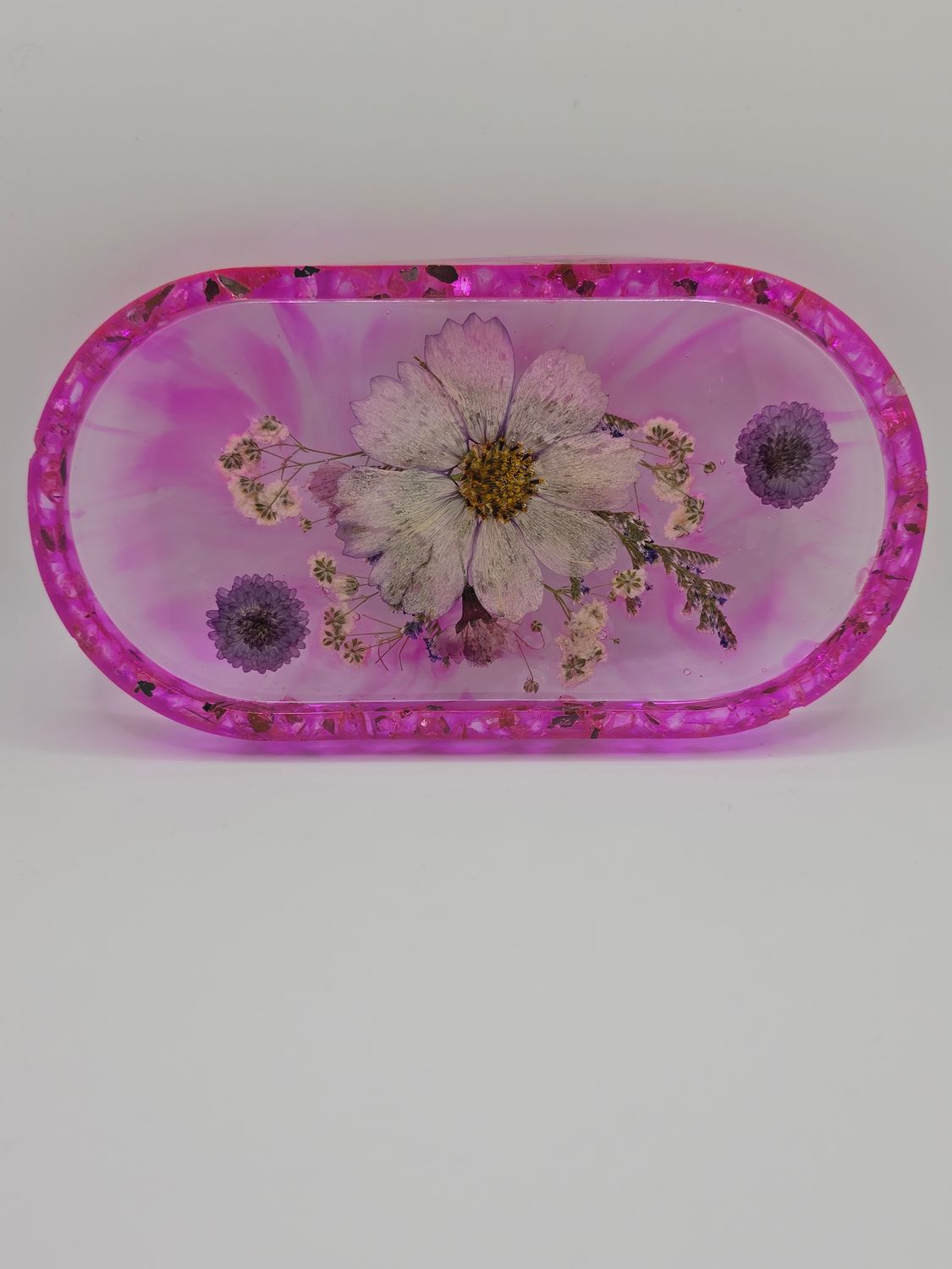 pink soap holder
