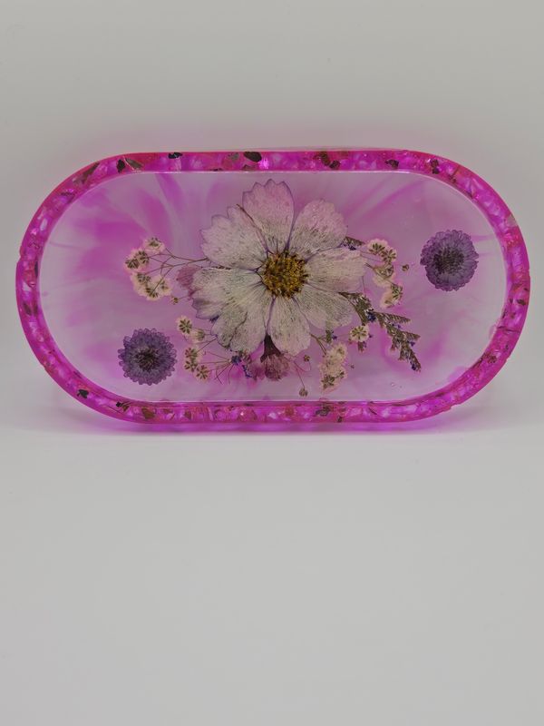 pink soap holder