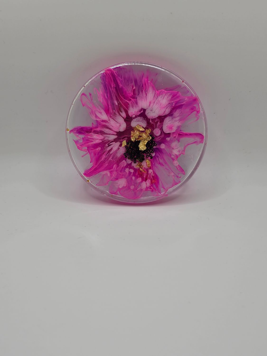pink swirl coaster