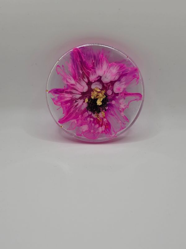 pink swirl coaster