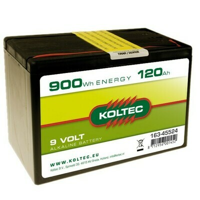 Koltec Batterij 9 Volt - 900Wh 120Ah