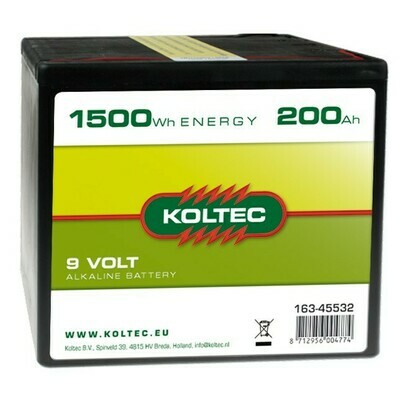 Koltec Batterij 9 Volt - 1500Wh 200Ah