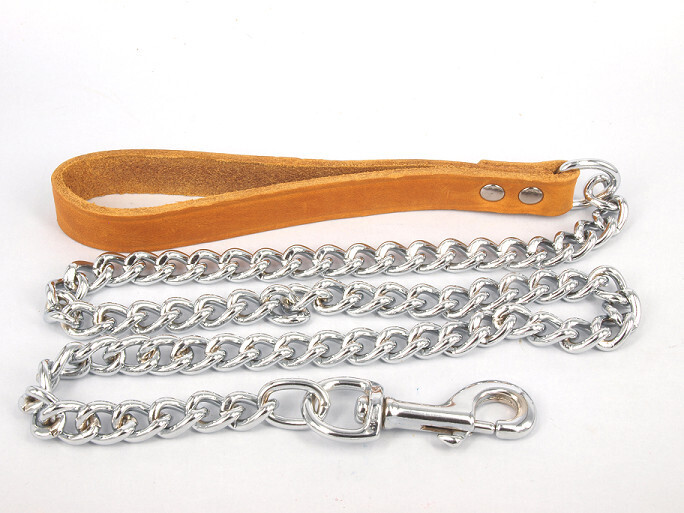 JV Vetleder Kettinglijn cognac - 20mmx110cm