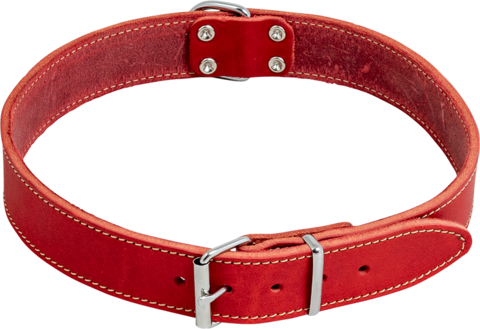 JV Vetleder halsband rood 18mmx45cm