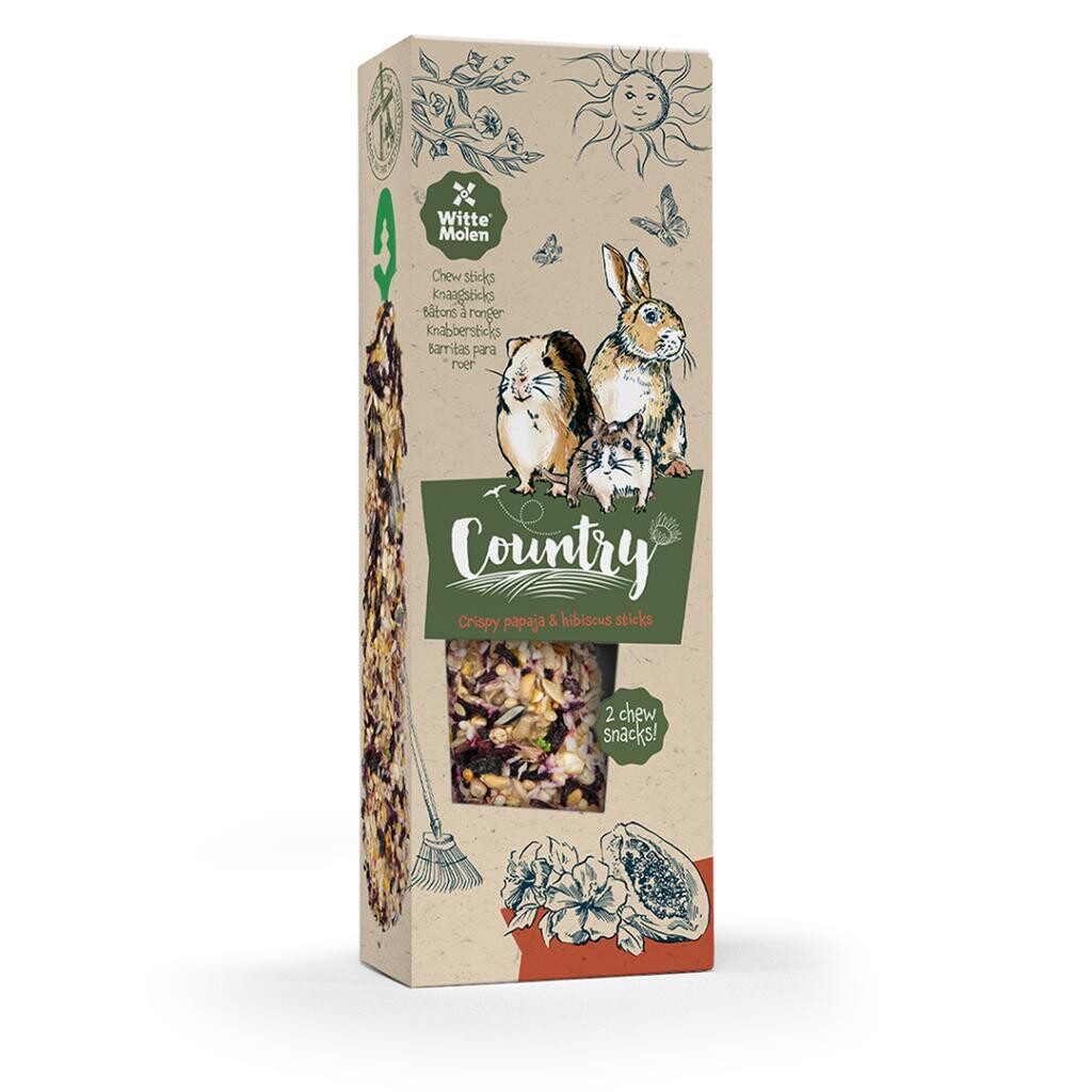 Country Knaagsticks Papaya &amp; Hibiscus