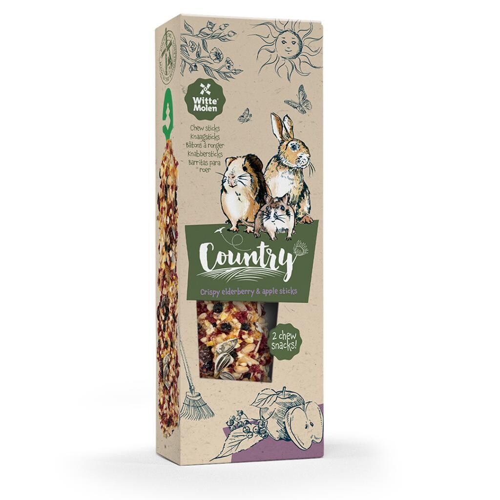 Country knaagsticks vlierbes en appel