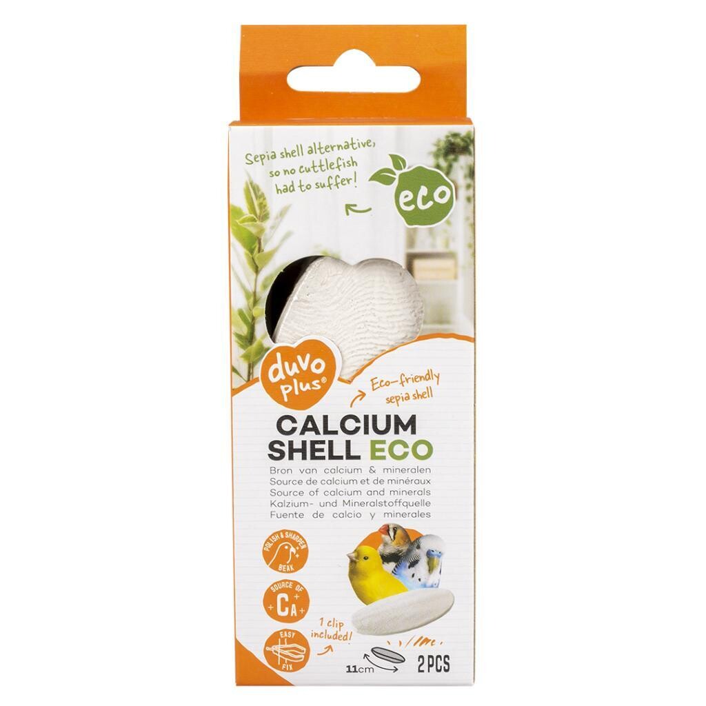 Calcium schaal 2st - 11cm | wit