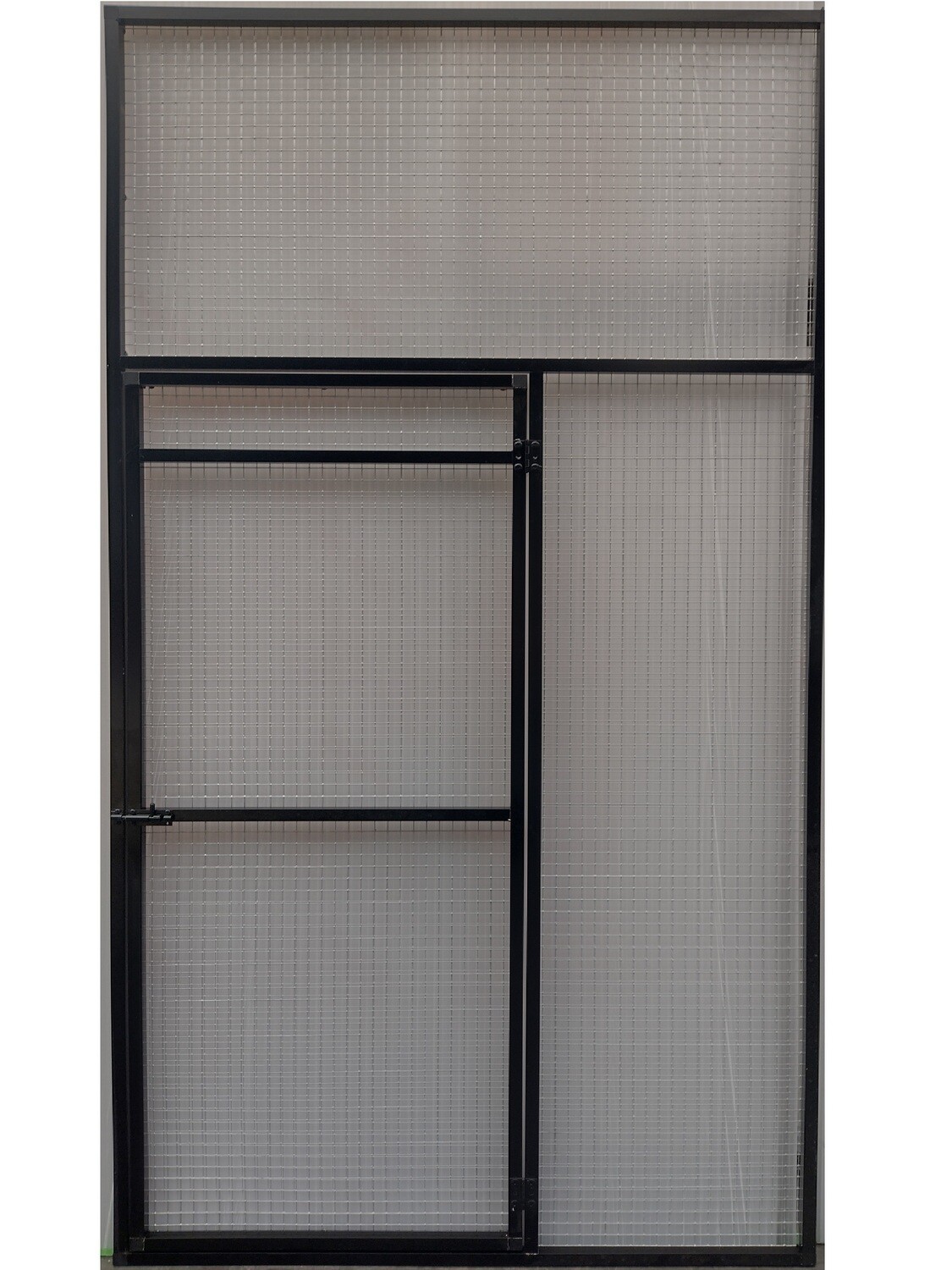 aluminium deurpaneel zwart 3/4 hoogte 102.5 x 200 cm