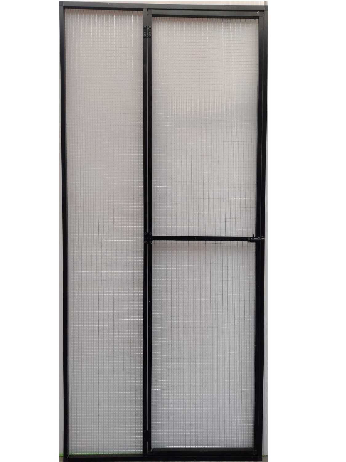 aluminium deurpaneel zwart hoog 102.5 x 200 cm