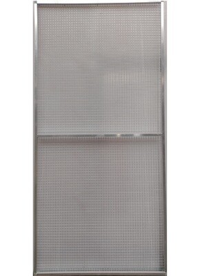 aluminium draadpaneel  102.5 x 200 cm
