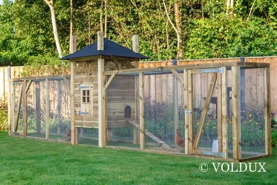 Kippenhok Hooiberg Fien met XXL ren