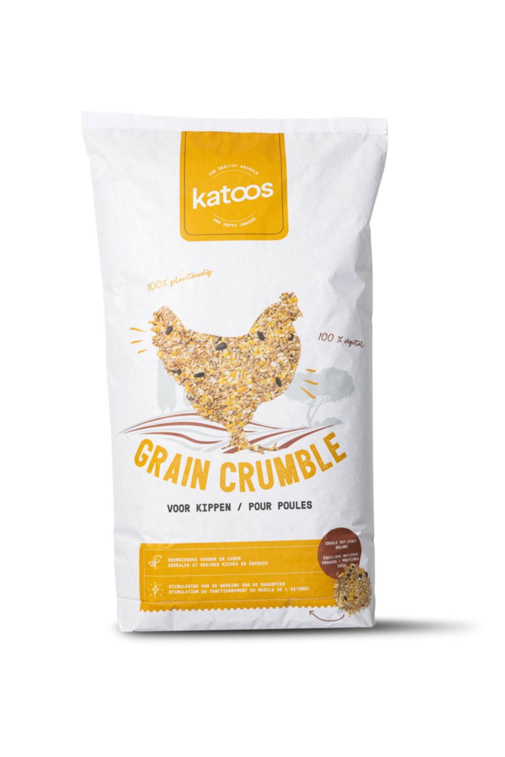 Katoos kippen Grain Crumble