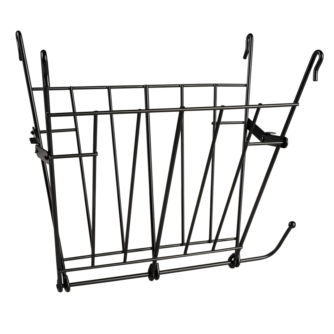 Zwarte hooiruif metaal 19x18x11cm zwart