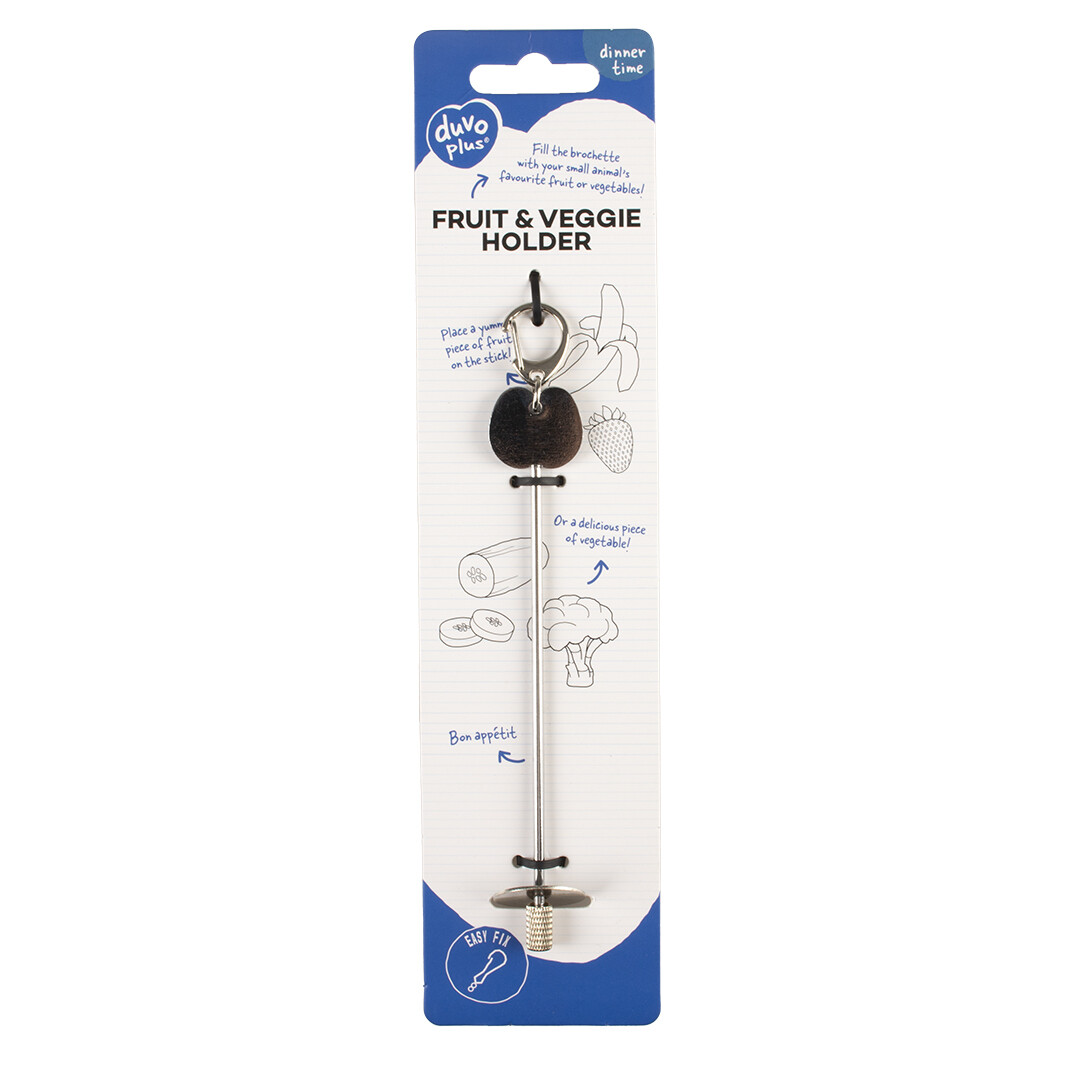 Fruit- &amp; groentenhouder met hanger zilver