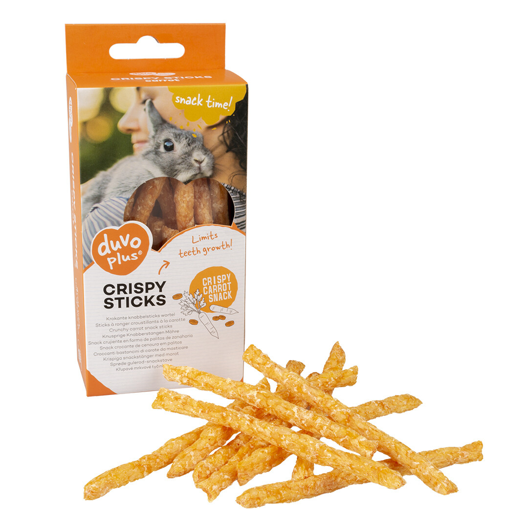 Krokante knabbelsticks wortel 50gr oranje