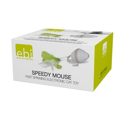 Speedy mouse wit/groen 13,5x12,5x6,8cm
