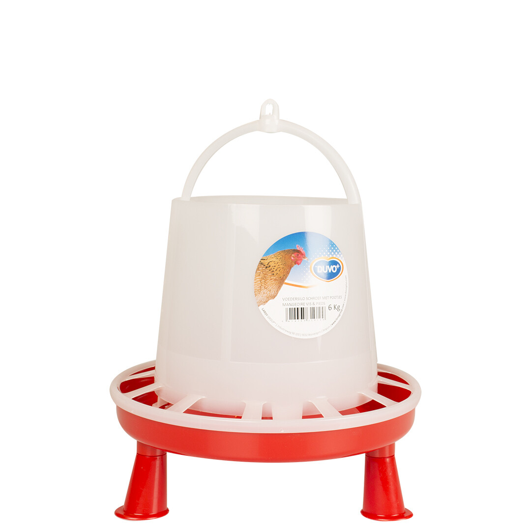 Voedersilo schroef met pootjes 6kg