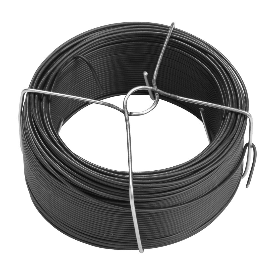 Bind &amp; spandraad geplastificeerd 3,8mmx50m zwart