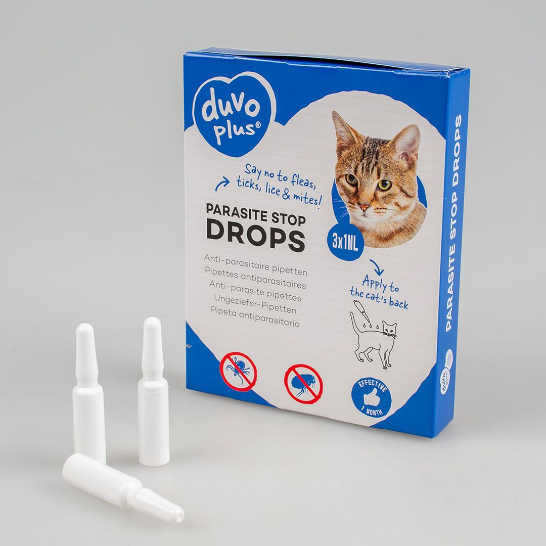 Anti - parasitaire druppels katten 3x1ml