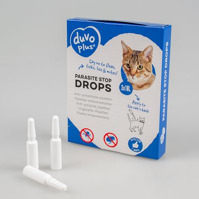 Anti - parasitaire druppels katten 3x1ml
