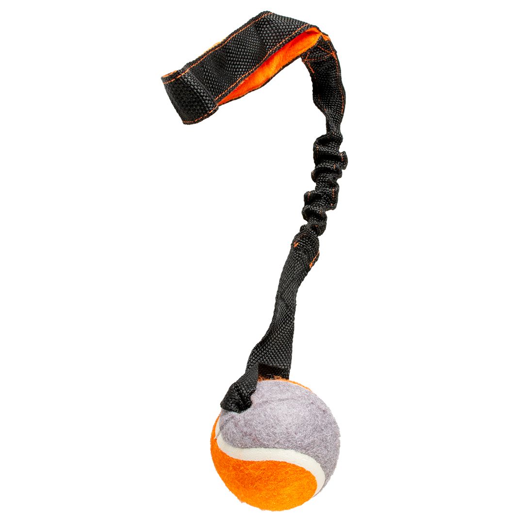 Tug &#39;n play bal 55x8x6cm Oranje/grijs