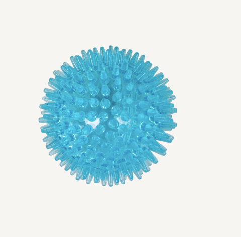 Spikebal blauw L - 10,5cm
