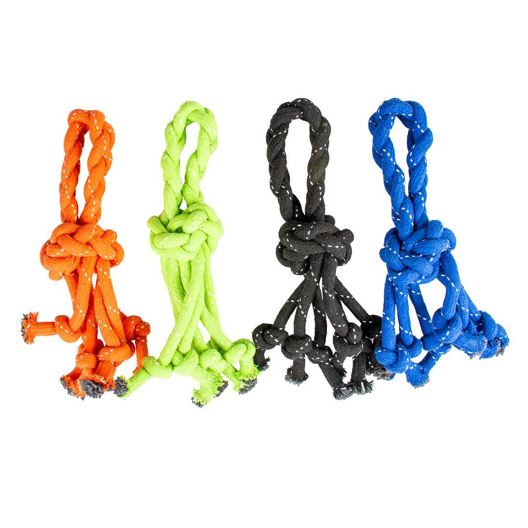 Scooby touw knoop met lus 30,5x13,5x7,5cm
gemengde kleuren