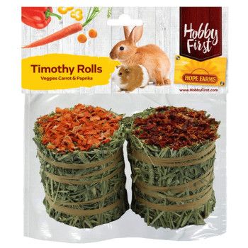 Timothy rolls met groenten wortel en paprika