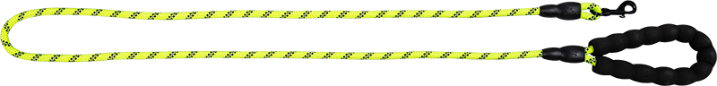 Safety lijn met EVA handvat geel - 8mmx150cm