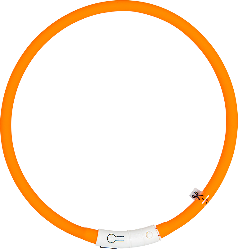 LED halsband oranje - 65cm