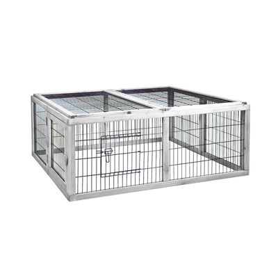 Konijnenren Silvester cottage 116x112x45cm wit