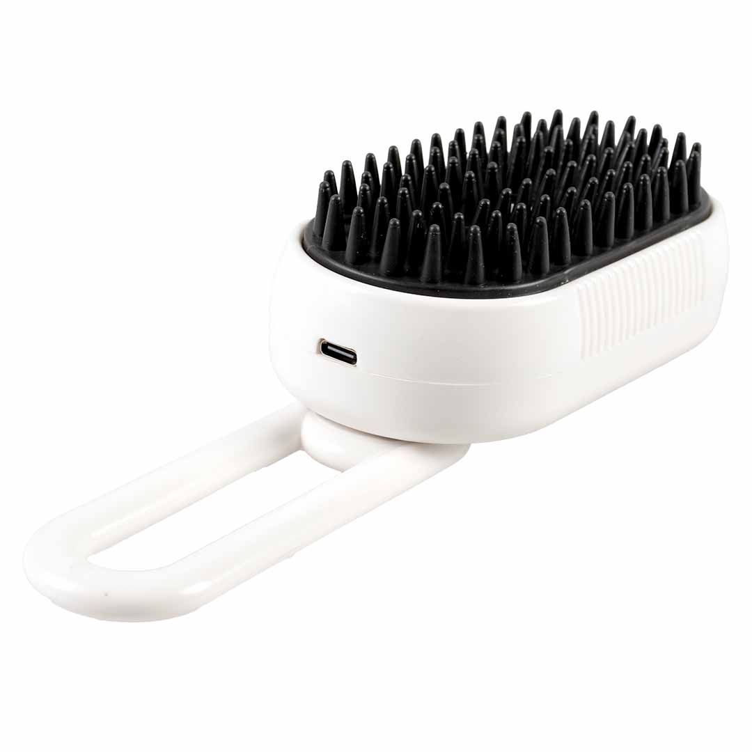 Stoom- en massageborstel 12x6,5x5cm zwar