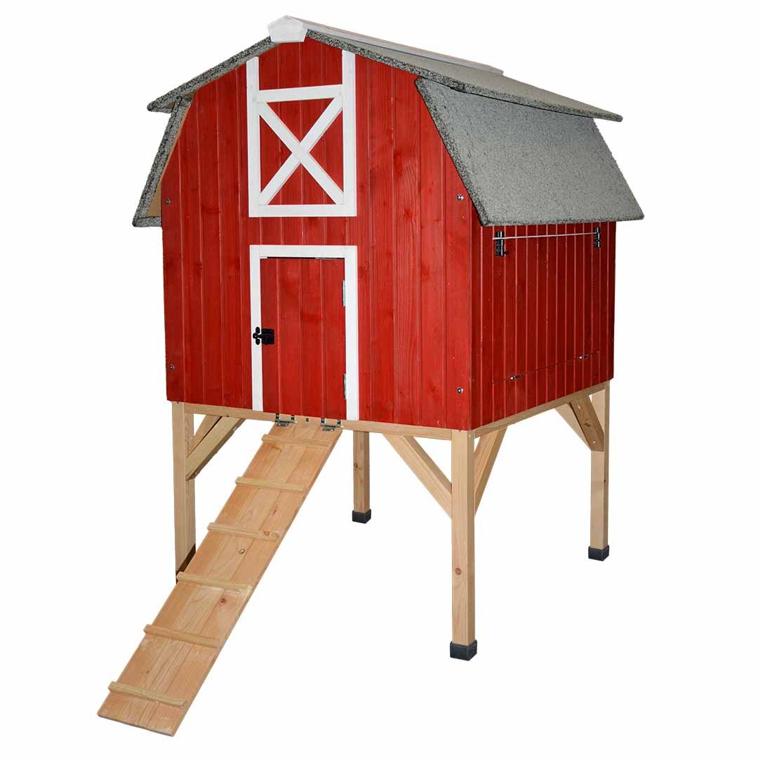 Woodland Design kippenhok Red Barn 92x95,5x130cm meerkleurig