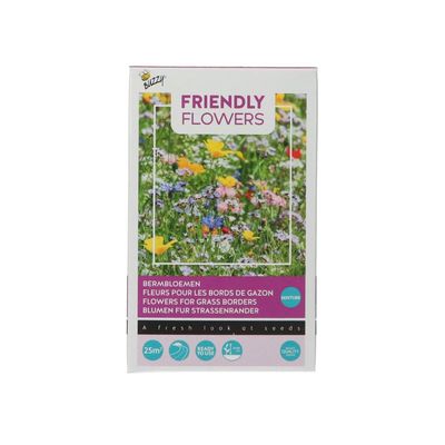 Friendly Flowers - 25m2 Bloemenmengsel voor biodiversiteit langs bermen