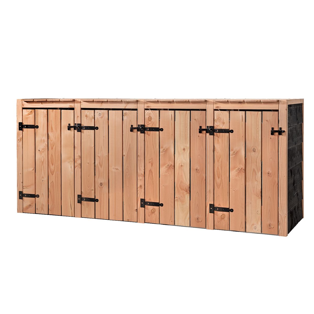 Container ombouw vier dubbel (zwart) Cato
