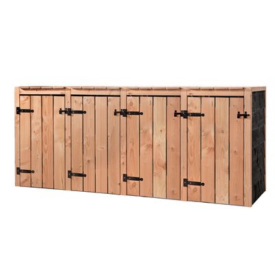 Container ombouw vier dubbel (zwart) Cato