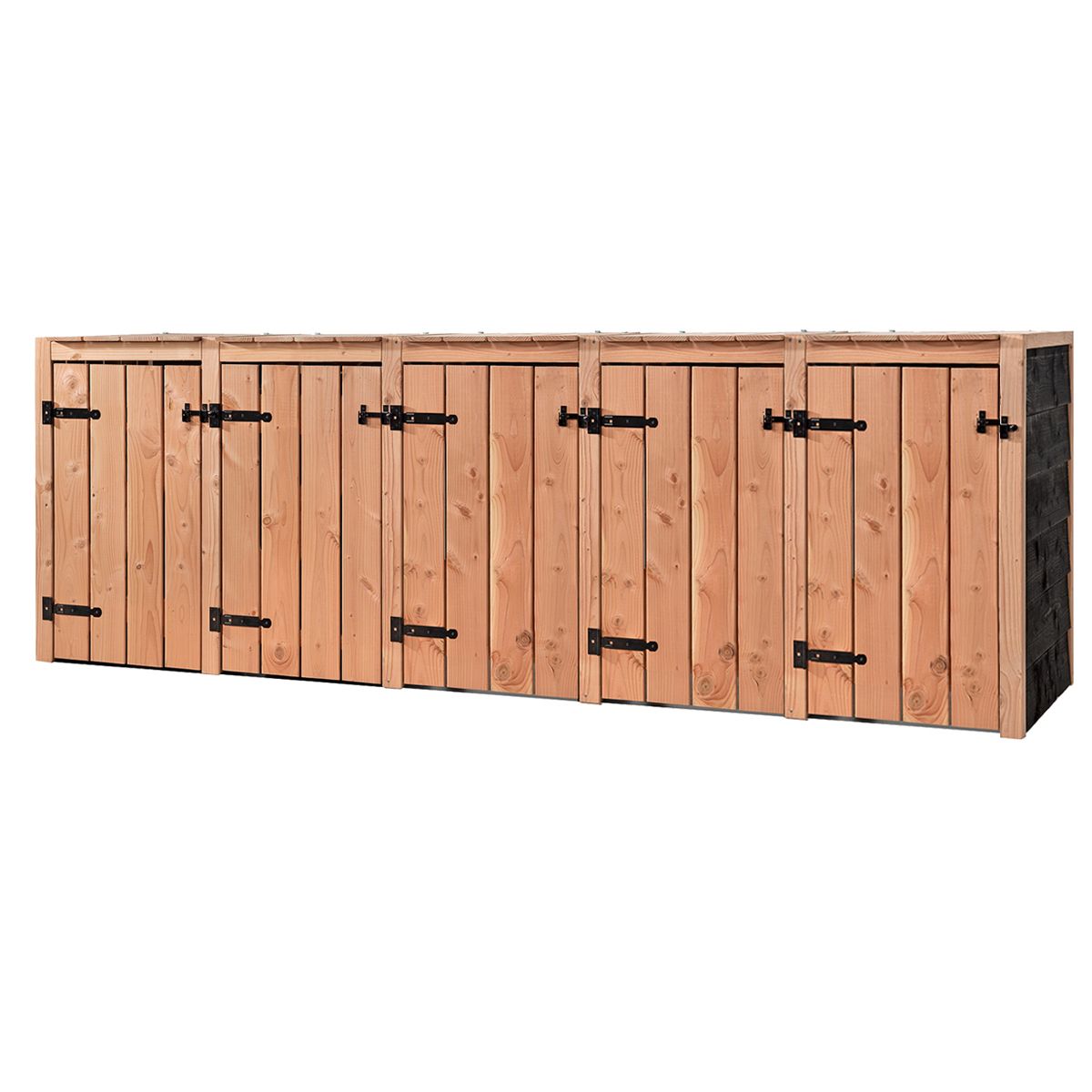 Container ombouw vijf dubbel (zwart) Lara
