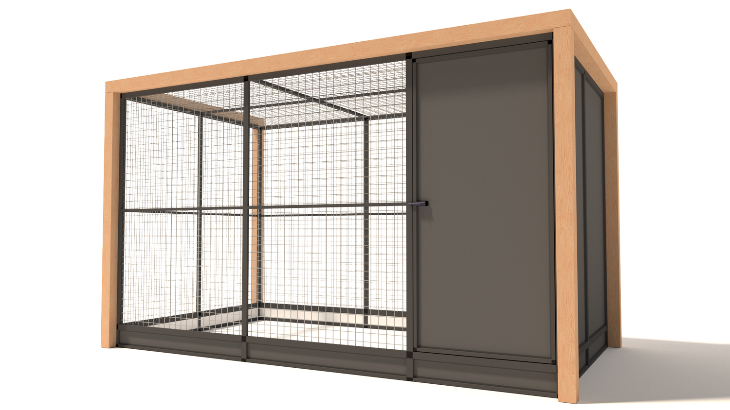 Glorenza Aluminium Alfred - 345x190x202 met nachthok