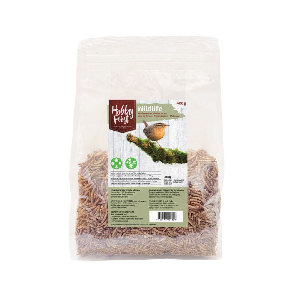 Wildlife meelwormen 400g