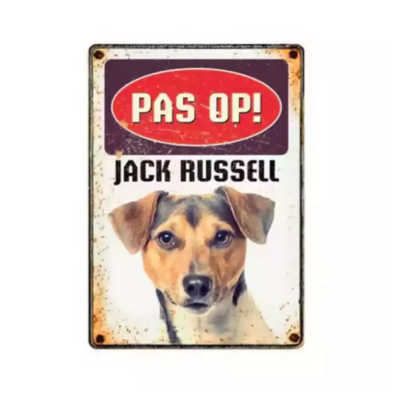 Bord blik Jack Russel