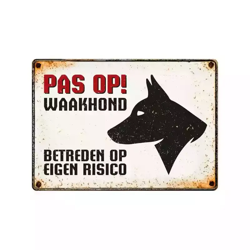 Bord blik waakhond