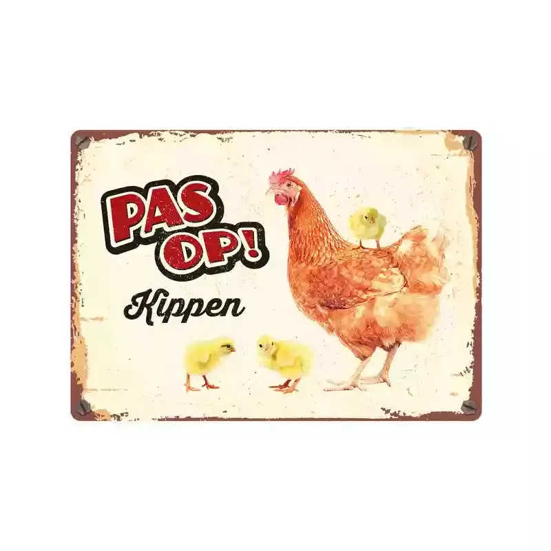 Bord blik kippen