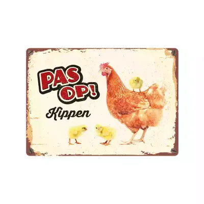 Bord blik kippen