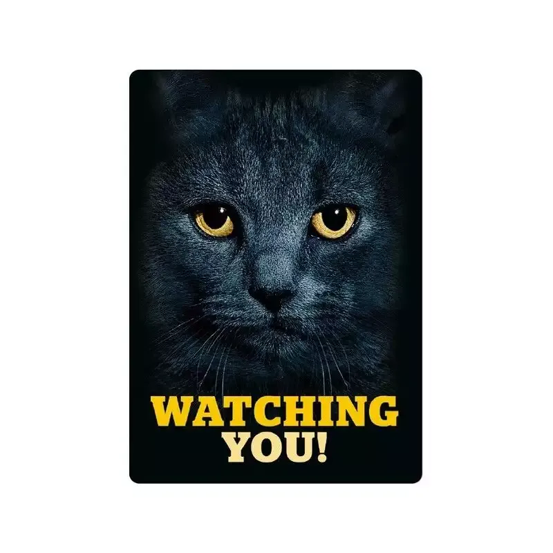 Sign Metal Black Cat’s Eyes