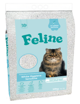 Feline white hygiene sensitive Kattenbakvulling  geur vrij.