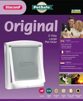 Huisdierluik voor dieren tot 45 kg tweezijdig te openen