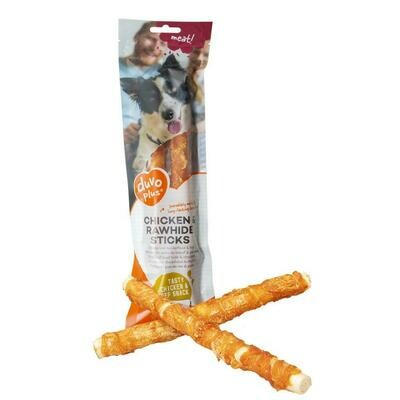 meat! kip & runderhuid sticks L-2st-25cm-122g