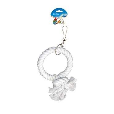 Papegaaischommel ring 30CM wit