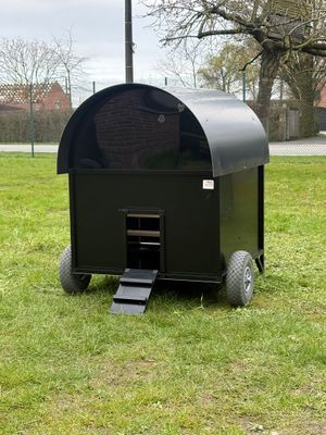 Calimero's coop medium kippenhok Aluminium - mobiel - hok van de toekomst Medium
