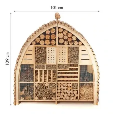 Insectenhotel Giant 103 x 22.05 x 110 cm links + rechts